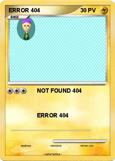 Pokemon ERROR 404