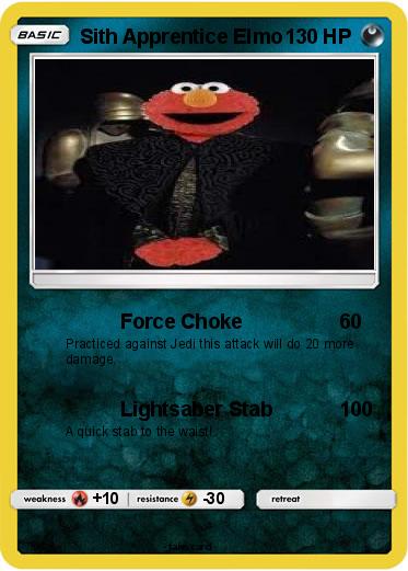 Pokemon Sith Apprentice Elmo