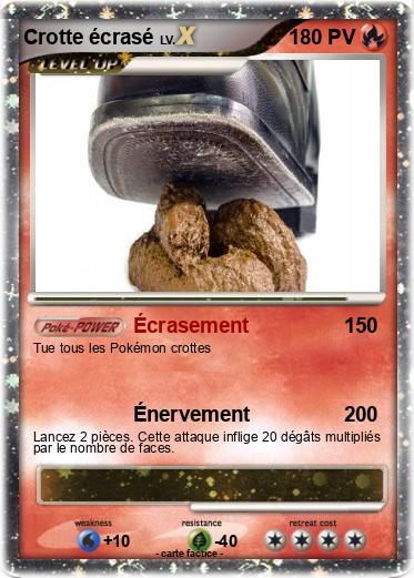 Pokemon Crotte écrasé