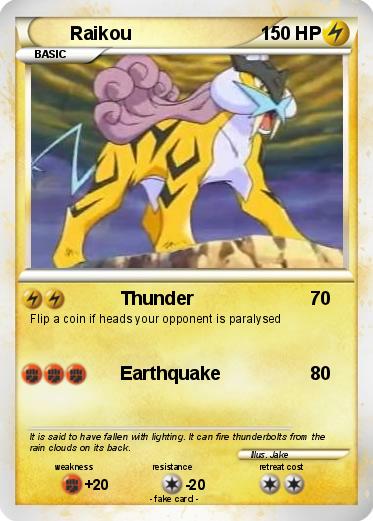 Pokemon Raikou
