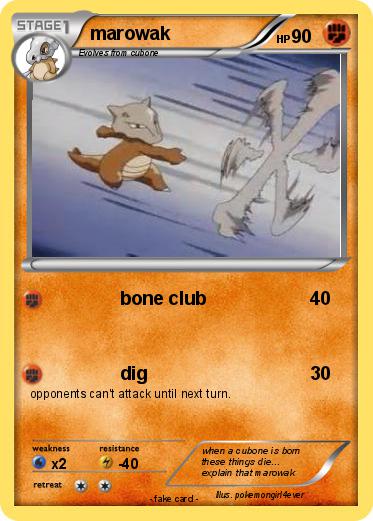 Pokemon marowak