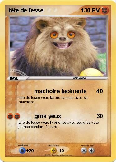Pokemon tête de fesse