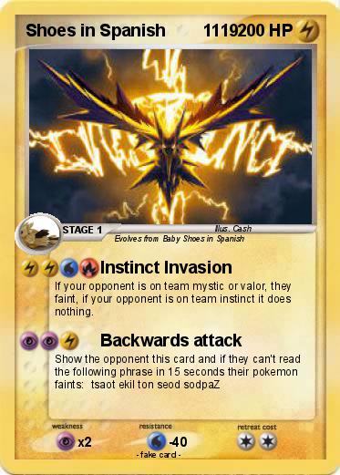 Pokemon Shoes in Spanish        1119