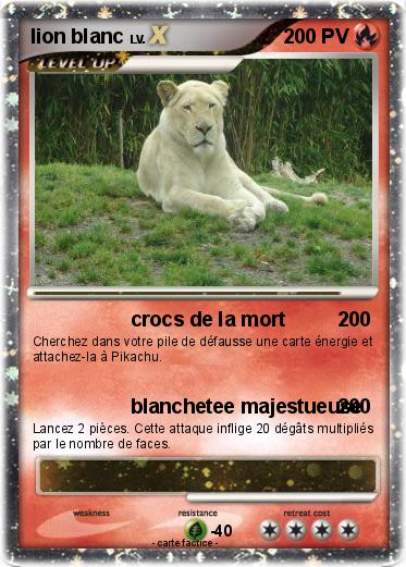 Pokemon lion blanc
