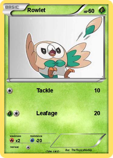 Pokemon Rowlet