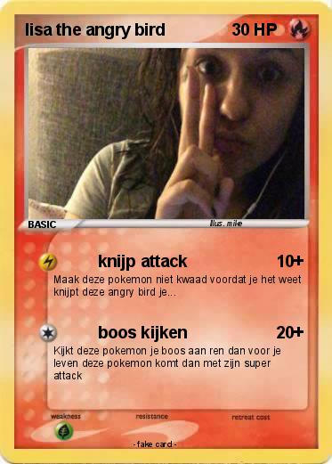 Pokemon lisa the angry bird
