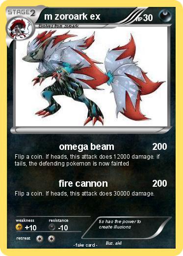 Pokemon m zoroark ex