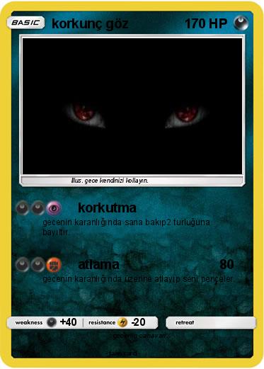 Pokemon korkunç göz