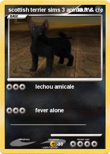 Pokemon scottish terrier sims 3 animaux & cie