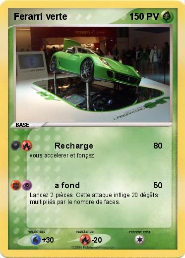 Pokemon Ferarri verte