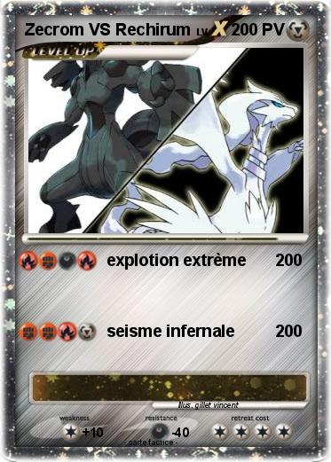 Pokemon Zecrom VS Rechirum