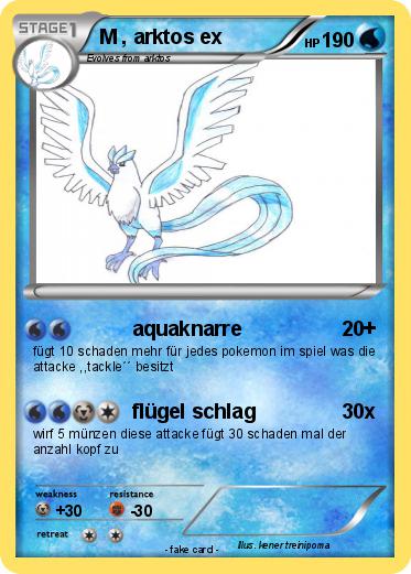 Pokemon M , arktos ex