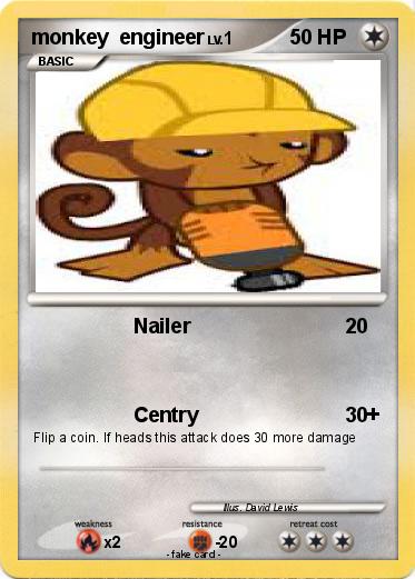 Pokemon monkey  engineer