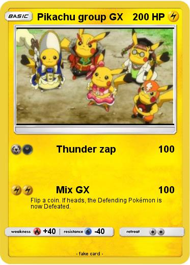 Pokemon Pikachu group GX