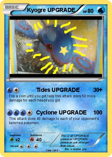 Pokemon Kyogre UPGRADE