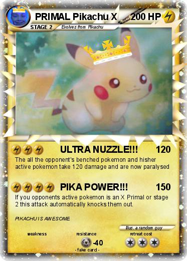 Pokemon PRIMAL Pikachu X