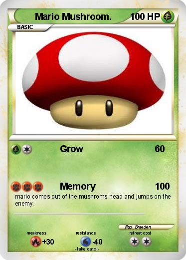 Pokemon Mario Mushroom.