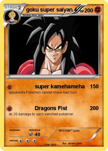 Pokemon goku super saiyan 4