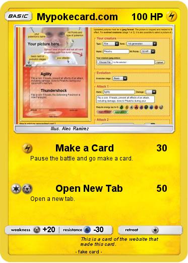 Pokemon Mypokecard.com