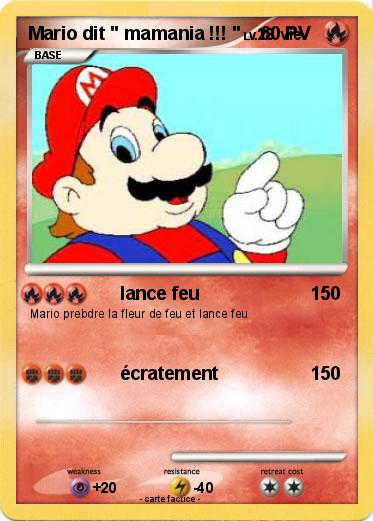 Pokemon Mario dit " mamania !!! "