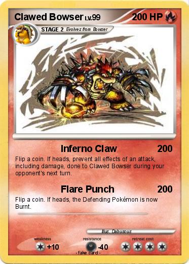 Pokemon Clawed Bowser