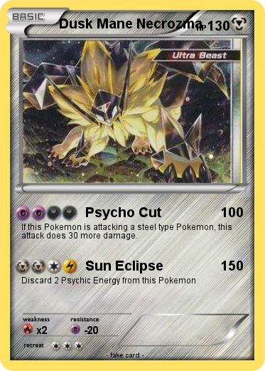 Pokemon Dusk Mane Necrozma