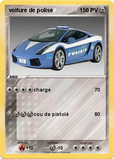 Pokemon voiture de polise