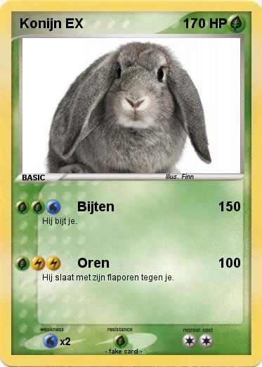 Pokemon Konijn EX