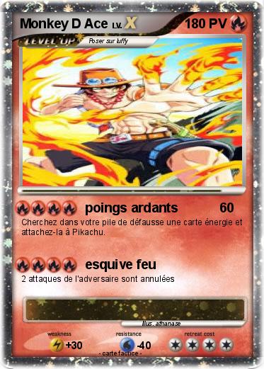Pokemon Monkey D Ace