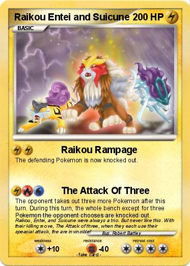 Pokemon Raikou Entei and Suicune