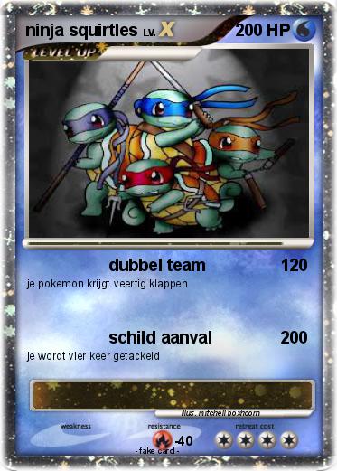 Pokemon ninja squirtles