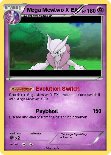 Pokemon Mega Mewtwo X EX