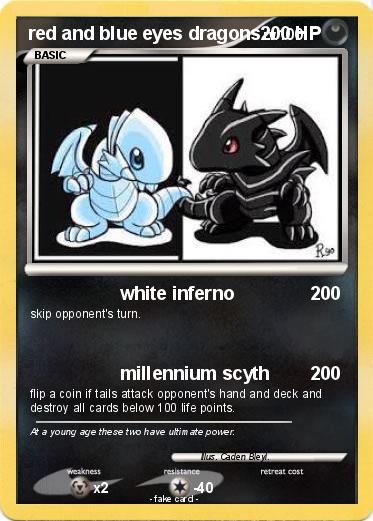 Pokemon red and blue eyes dragons