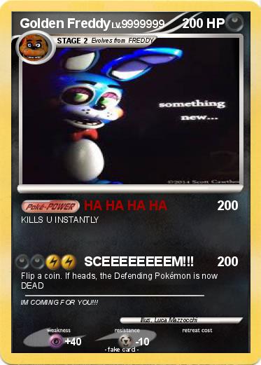 Pokemon Golden Freddy
