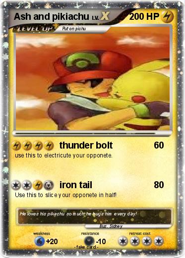 Pokemon Ash and pikiachu