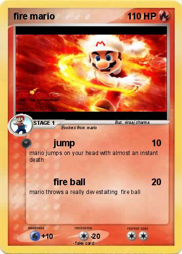 Pokemon fire mario