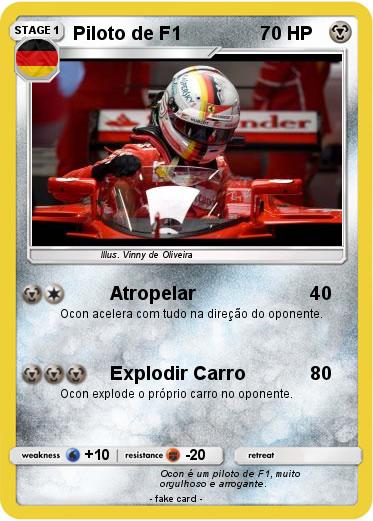 Pokemon Piloto de F1