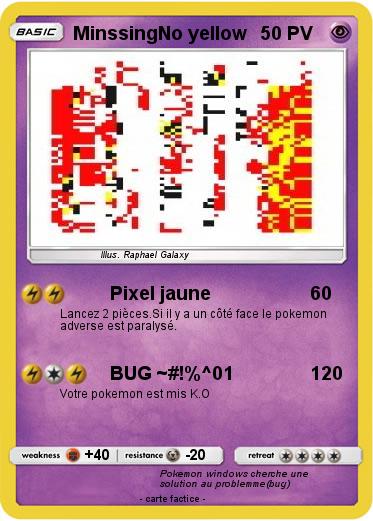 Pokemon MinssingNo yellow