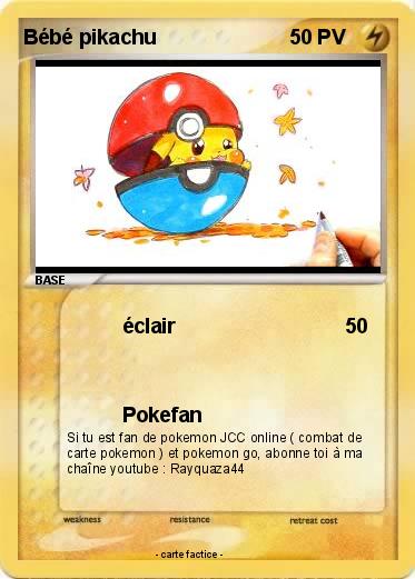 Pokemon Bébé pikachu