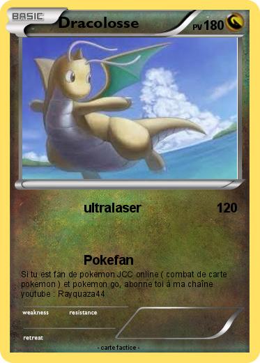 Pokémon Dracolosse 353 353 - ultralaser - Ma carte Pokémon