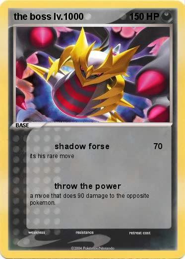 Pokemon the boss lv.1000