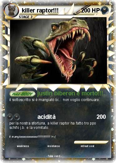 Pokemon killer raptor!!!