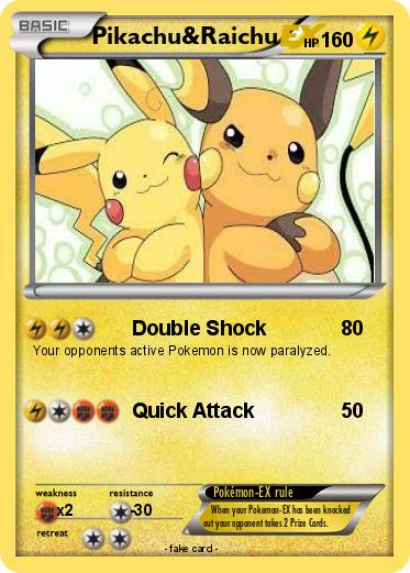 Pokemon Pikachu&Raichu