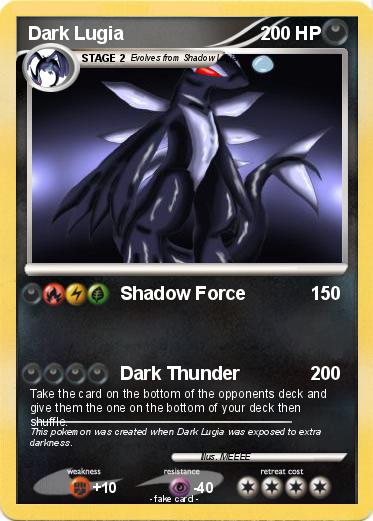 Pokemon Dark Lugia