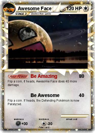 Pokemon Awesome Face