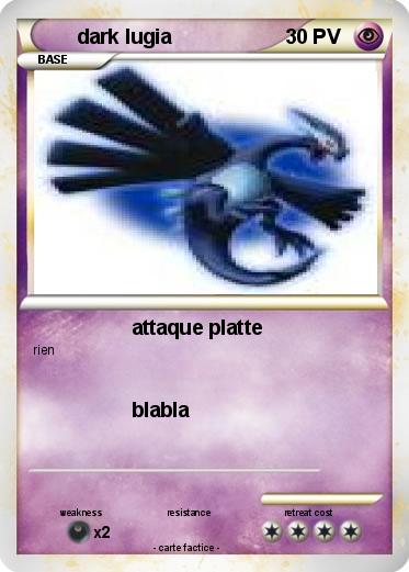 Pokemon dark lugia