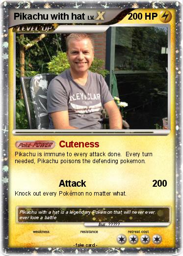 Pokemon Pikachu with hat