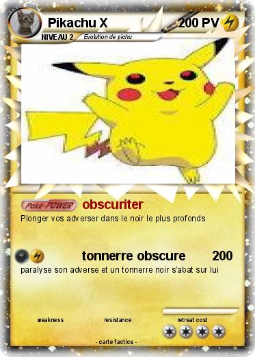 Pokemon Pikachu X