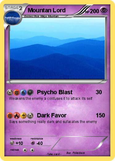 Pokemon Mountan Lord