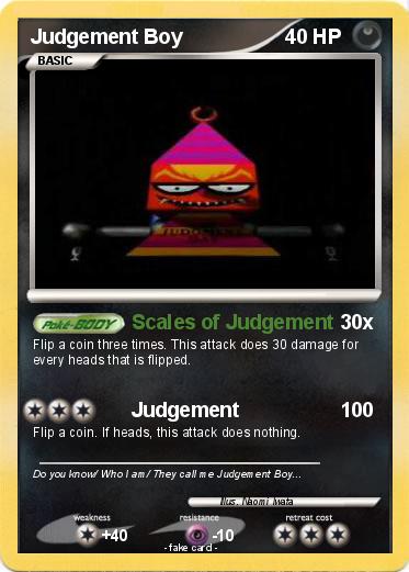 Pokemon Judgement Boy